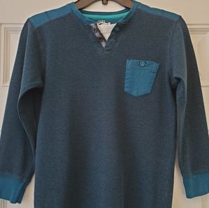 First Wave Bluish Green Shirt (Boys 10-12)